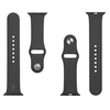 Tactical 456 silikoninė apyrankė skirta Apple Watch 1/2/3/4/5/6/7/8/9/SE 38/40/41mm juodos spalvos