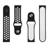 Tactical Dirželis 22mm Double Silicone Watch Strap and Watch Band Juodas Baltas 2454313