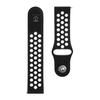Tactical Dirželis 22mm Double Silicone Watch Strap and Watch Band Juodas Baltas 2454313