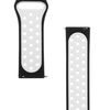 Tactical Dirželis 22mm Double Silicone Watch Strap and Watch Band Juodas Baltas 2454313