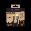 Tactical Fast Rope Aramid 2.0 kabelis USB-A/USB-C 0.3m