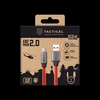 Tactical Fat Man 2.0 kabelis USB-A/USB-C 1m raudonos spalvos