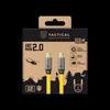 Tactical Fat Man 2.0 kabelis USB-C/USB-C 1m geltonos spalvos