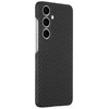 Tactical Aramid pluošto telefono dėklas su MagSafe palaikymu skirtas Samsung Galaxy S24 (S921), juodas
