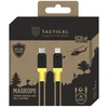 Tactical MagRope USB-C/Lightning 1m juodos ir geltonos spalvos