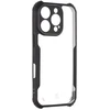 Tactical Quantum Stealth dėklas skirtas Apple iPhone 16 Pro skaidrus ir juodos spalvos