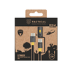 Tactical Stinger kabelis su žibintuvėliu USB-C/USB-C 1,5m juodos spalvos