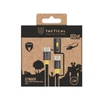 Tactical Stinger kabelis su žibintuvėliu USB-C/USB-C 1,5m juodos spalvos