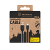 Tactical Stitch Thread kabelis USB-A/USB-C 2m juodos spalvos