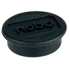 Magnetai NOBO, 20 mm, 8 vnt., juoda sp.
