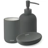 Tatay Container for liquid soap Soft ceramic, anthracite pilkas
