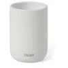 Tatay Toothbrush container Soft ceramic, baltas