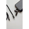 TB 2in1 USB C laidas, raištelis, 1m, juodas