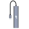TB Adapteris ŠAKOTUVAS USB C 6w1 - HDMI, USBx3, PD, RJ-45