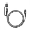 USB kabelis TB USB-A + USB-C - USB-C 1,2 m juodas (AKTBXKUCTOA120B)