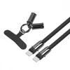 TB 2in1 USB C laidas, raištelis, 1,2 m, juodas