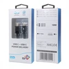 TB Kabelis USB C - USB C 1m su LED įkrovimo galios indikatoriumi (100 W)