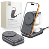 TECH-PROTECT A53 3IN1 MAGNETIC MAGSAFE WIRELESS CHARGER 25W QI2.2 DARK Pilkas