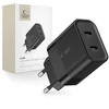 Sieninis įkroviklis PD 20W 2x USB-C Tech-Protect C20W juodos spalvos