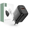 Įkroviklis 20W USB QC3.0 + USB-C PD Tech-Protect C20W juodos spalvos