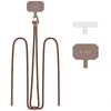 Dirželis telefonui Tech-Protect C5S Rope Crossbody Strap – rudos spalvos