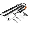 Smycz Tech-Protect C9S Rope Crossbody do telefonu - juoda-oranžinė