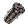 Tech-Protect CC01 30W 2 prievadų USB-A / USB-C automobilinis įkroviklis - Juodas