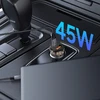 Tech-Protect CC01 45W 2 prievadų USB-A / USB-C automobilinis įkroviklis - Juodas