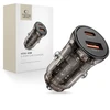 Tech-Protect CC01 45W 2 prievadų USB-A / USB-C automobilinis įkroviklis - Juodas
