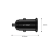 Tech-Protect CC02 35W automobilinis įkroviklis su 2 prievadais USB-C / USB-A - Juodas