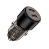 „Tech Protect CC03“ 2 prievadų PD100W automobilinis įkroviklis - juodas