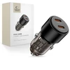 „Tech Protect CC03“ 2 prievadų PD100W automobilinis įkroviklis - juodas