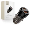 „Tech Protect CC03“ 2 prievadų PD75W automobilinis įkroviklis - juodas