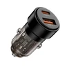 „Tech Protect CC03“ 2 prievadų PD75W automobilinis įkroviklis - juodas