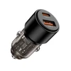 Tech-Protect CC03 95W 2 prievadų USB-A / USB-C automobilinis įkroviklis - Juodas
