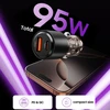 Tech-Protect CC03 95W 2 prievadų USB-A / USB-C automobilinis įkroviklis - Juodas