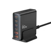 Tech-Protect DC80W-GAN 6-PORT juoda