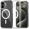 Dėklas TECH-PROTECT FLEXAIR HYBRID MAGSAFE IPHONE 16 CLEAR