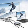 „Tech-Protect HB08 4in1“ USB-C + USB2.0 + 2 x HDMI 4K 60HZ adapteris - pilka
