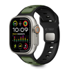 Tech-Protect IconBir Line apyrankė skirta Apple Watch 44 / 45 / 46 / 49 mm – juodos spalvos ir žalios spalvos