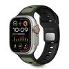 Tech-Protect IconBir Line apyrankė skirta Apple Watch 44 / 45 / 46 / 49 mm – juodos spalvos ir žalios spalvos