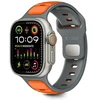 Tech-Protect IconBir Line apyrankė skirta Apple Watch 44 / 45 / 46 / 49 mm – pilkos spalvos-oranžinės spalvos