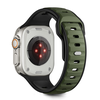 Tech-Protect IconBir Line apyrankė skirta Apple Watch 44 / 45 / 46 / 49 mm – juodos spalvos ir žalios spalvos