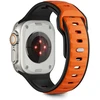 Tech-Protect IconBir Line apyrankė skirta Apple Watch 44 / 45 / 46 / 49 mm – juodos spalvos ir oranžinės spalvos