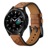 Tech Protect Išmaniojo laikrodžio Samsung Galaxy 4 odinis dirželis, Rudos spalvos, 40/42/44/46m