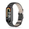 Xiaomi MI Band 8 / 8 NFC Tech-Protect LeatherFit juodos spalvos