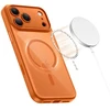 „Tech-Protect Magpeak Magsafe CC“ dėklas, skirtas „iPhone 17 Pro Max“ – permatomas oranžinis