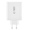 Laidinis įkroviklis 100W 3x USB-C PD + QC3.0 USB Tech-Protect NC100W-GAN juodos spalvos