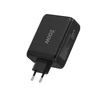 Tech-Protect NC200W-GAN 4-port laidinis įkroviklis PD 200W / QC3.0 juodos spalvos