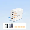 Tech-Protect NC200W-GAN 4-port laidinis įkroviklis PD 200W / QC3.0 baltos spalvos